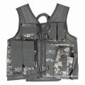 Camouflage-Compatible Cross Draw Tactical Vest, 1 Large Shell Pouch on Right Side